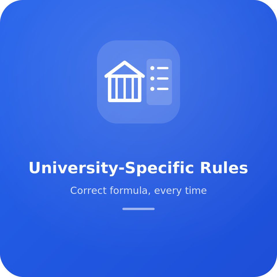 University-specific Rules